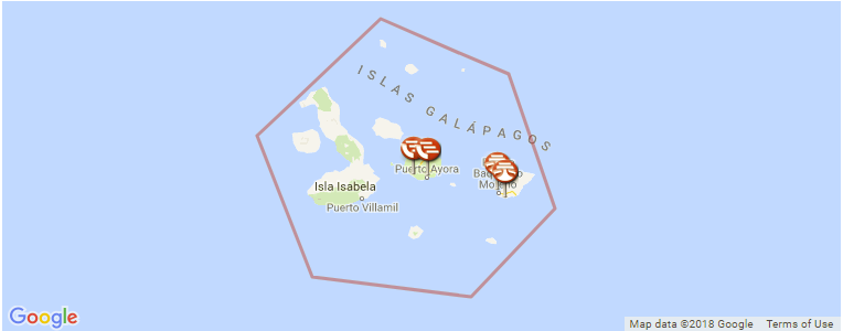 Galapagos Islands surf map