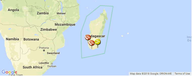Madagascar surf map